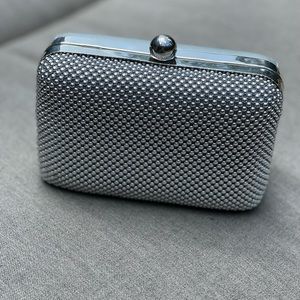 Small silver clutch